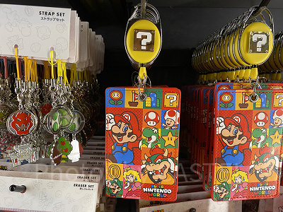 リール付きパスケース（マリオ全員集合）