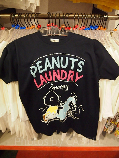PEANUTS LAUNDRY(ピーナッツ・ランドリー)Tシャツ/黒