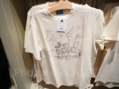 鉛筆スケッチTシャツ