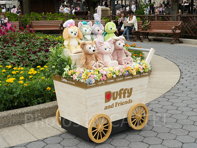 ダッフィー&フレンズのぬいぐるみとのフォトスポット