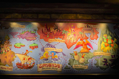 隠れミッキーがいる絵(シンドバッド・ストーリーブック・ヴォヤッジ)