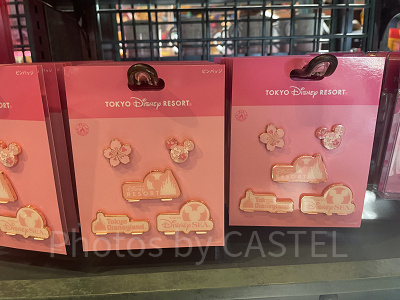 ディズニーピンバッジ 8個セット　JAPAN さくら　桜　正月 introducing-disney-sakura-