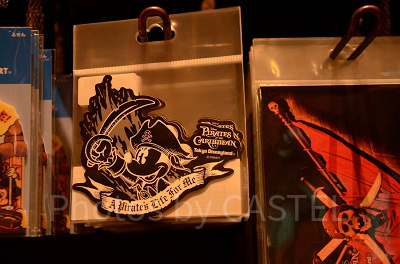海賊ミッキーデザインのステッカー（パイレーツトレジャー）