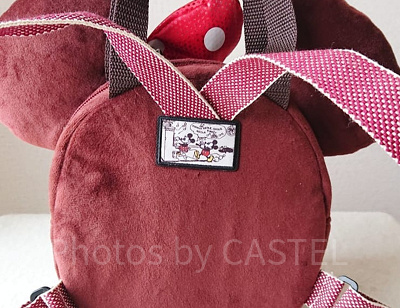 水玉のリボンのミニーパンバッグ