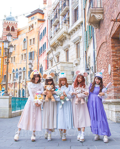 ディズニープリクラのおすすめ撮り方②：ぬいぐるみと一緒に