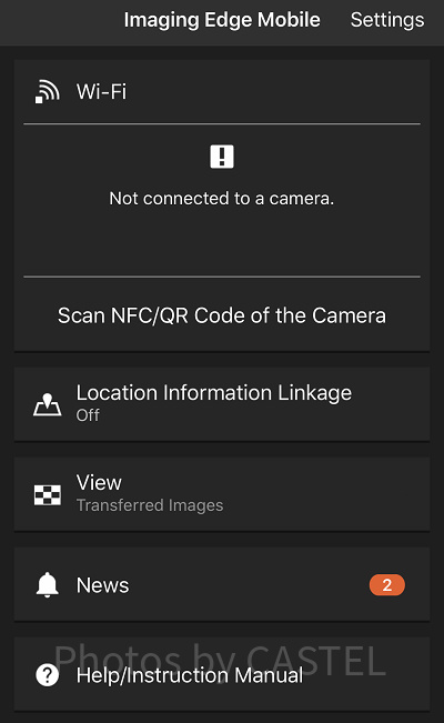 遠隔操作アプリ