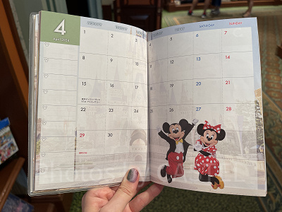 スケジュール帳 実写 月間スケジュール