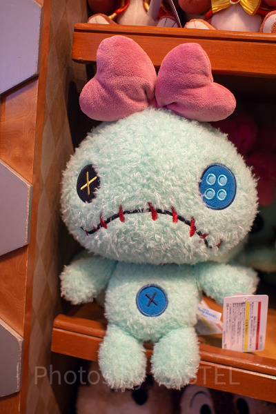 スティッチ】【ぬいぐるみバッジ】【ディズニー】【スクランプ