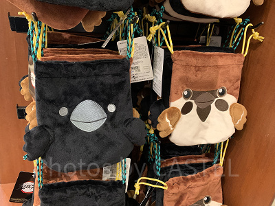 チュン太郎と鎹鴉のきんちゃく2枚セット（USJ鬼滅の刃グッズ2024）