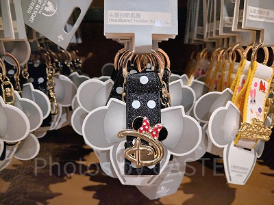 上海ディズニーカチューシャホルダー:ミニー柄カチューシャホルダー(ブラック)