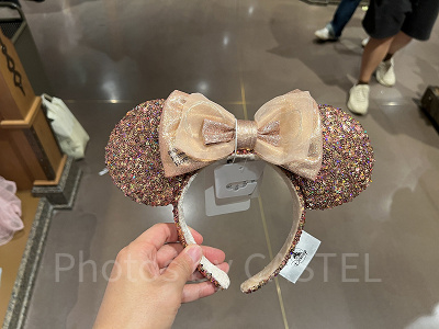 上海ディズニーカチューシャ:ミニーカチューシャ(ダークゴールド)