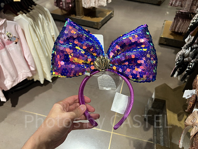 上海ディズニーカチューシャ:スパンコールアリエルカチューシャ