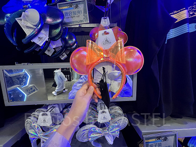 上海ディズニーカチューシャ：トロンのトレイル風リボンカチューシャ（オレンジ）