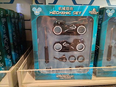 上海ディズニートロングッズ:ライトサイクルメカニックセット