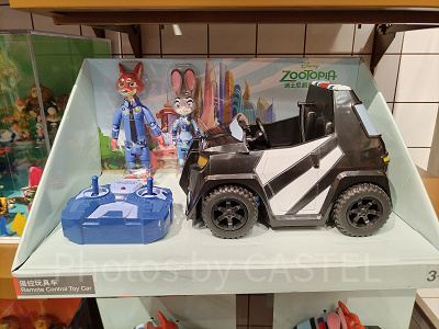 上海ディズニーズートピアグッズ：ジュディとニックのラジコンカー