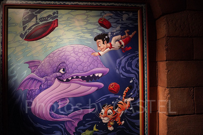 シンドバッド・ストーリーブック・ヴォヤッジ：隠れミッキーのある壁画