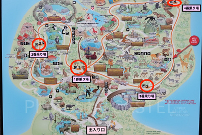 シンガポール動物園のマップ