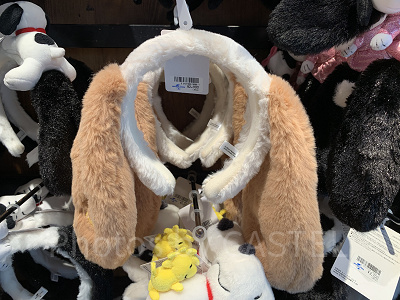 スヌーピーたれ耳カチューシャ（ピンクブラウン）