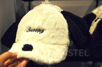 スヌーピー ファーキャップ