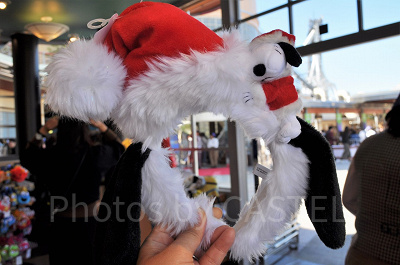 スヌーピーぬいぐるみ付たれ耳カチューシャ