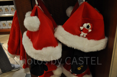 スヌーピーぬいぐるみ付たれ耳サンタハット