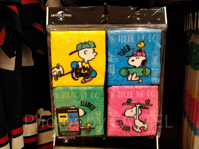 スヌーピーの夏グッズ「JOE SKATEBOARD」ミニタオルセット