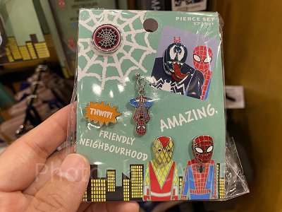 スパイダーマン「WEBBED WONDER」ピアスセット