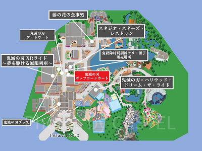 禰豆子ポップコーンバケツの販売場所マップ