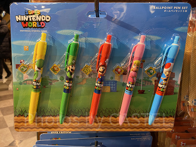 スーパーマリオのボールペン5本セット