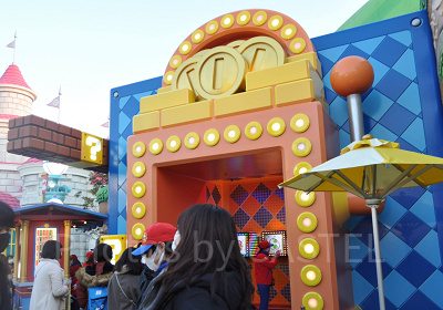 スーパーニンテンドーワールドのスロットマシーン