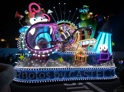 怪盗グルーの月泥棒に登場した遊園地のフロート/USJ