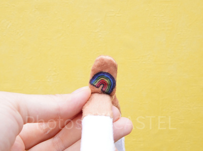 虹の模様が再現されている!