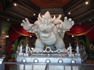 USHのマリオカートにもクッパ像がある！