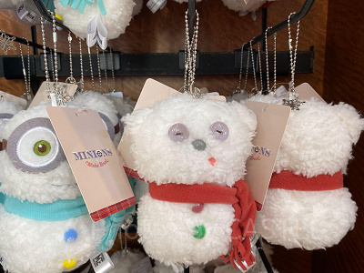 ティムのぬいぐるみキーチェーン（雪だるま）／USJクリスマスグッズ2022