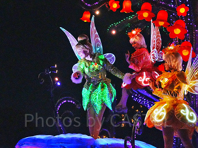 胸元にヒイラギの飾りをつけたティンカーベル