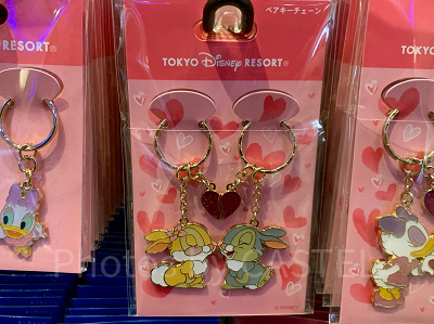 とんすけ＆ミスバニーのペアキーチェーン