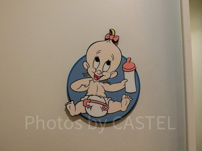 トゥーンタウンのおむつ交換台の目印