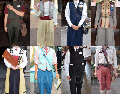 シー編】ディズニーキャストのコスチューム43種類！制服写真で比較