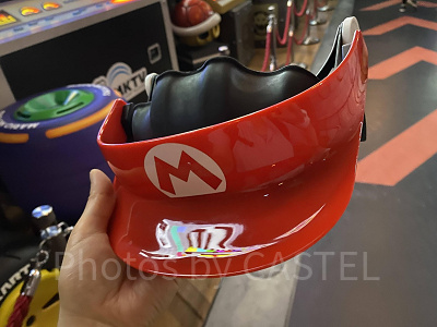 ユニバのパワーアップバンド:マリオカートの帽子型ゴーグル