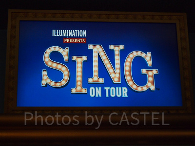 USJアトラクション：SING ON TOURの看板