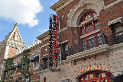 USJバックドラフトの看板