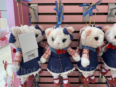 USJハローキティ/リアル猫ぬいぐるみキーチェーン