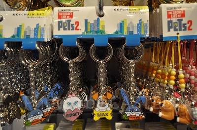 USJペット2グッズ:ペット2キャラクターのキーチェーンセット