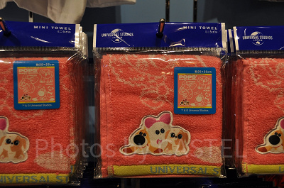 USJペット2グッズ：ペット2キャラクターのミニタオル