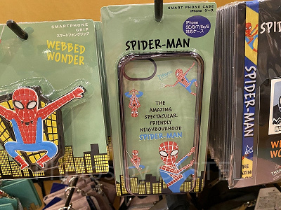USJスマホケース:スパイダーマンのスマホケース「WEBBED WONDER」(2,600円)