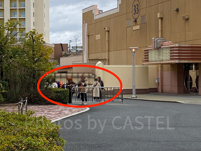 USJの喫煙所:年パスセンター横