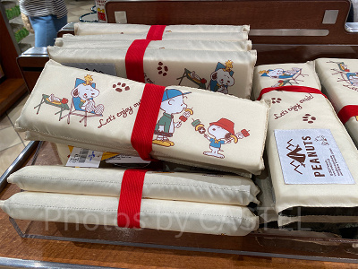 コンパクトシートクッション/USJスヌーピーグッズ「Let's enjoy outside!」