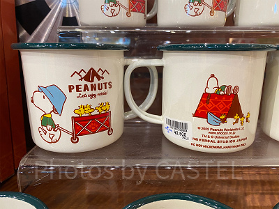 ホーローマグカップ/USJスヌーピーグッズ「Let's enjoy outside!」