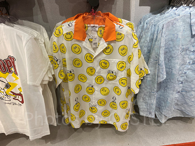 USJスヌーピー夏グッズ/スマイル柄シャツ