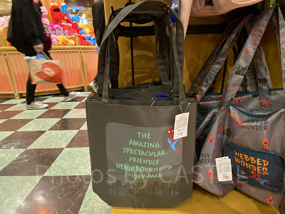 USJスパイダーマングッズ/トートバッグ/「WEBBED WONDER」